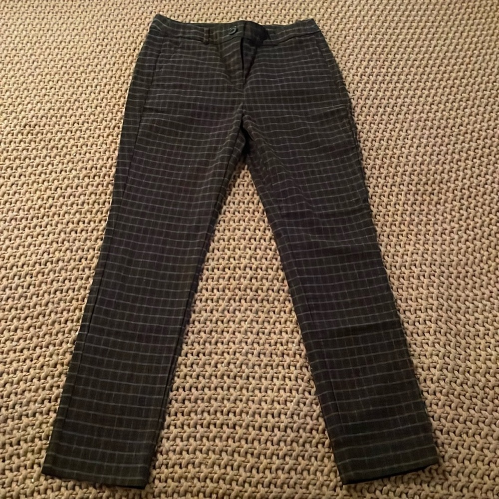 🤎🖤 LOFT high rise skinny plaid trouser 🖤🤎